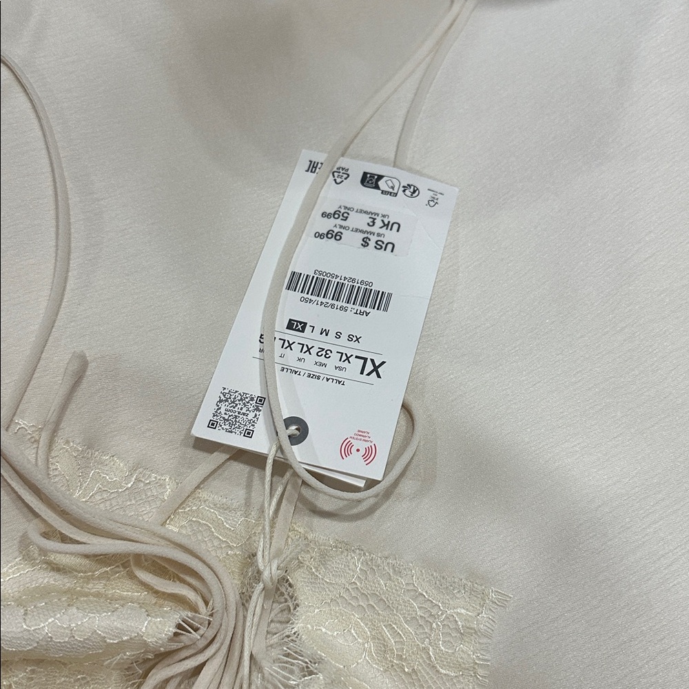 ZW COLLECTION LACE SLIP DRESS - Beige - Picture 9 of 12